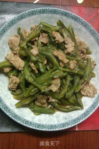 刀豆干炒肉片的做法步骤:7