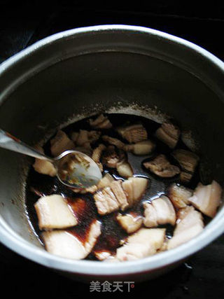 酱香五花肉----简单易做的电饭煲煎肉的做法步骤:11