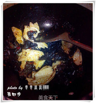 辣味木耳腐皮的做法步骤:4