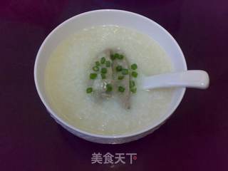 核桃猪肝粥的做法步骤:5