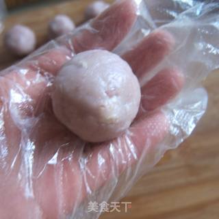 香芋蛋黄酥的做法步骤:9