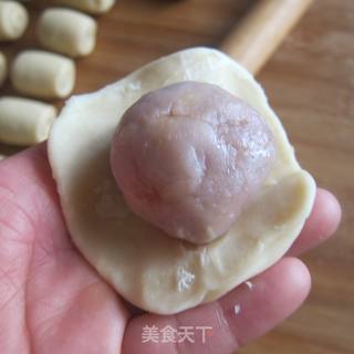香芋蛋黄酥的做法步骤:23