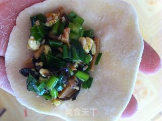 韭菜豆干水饺的做法步骤:12