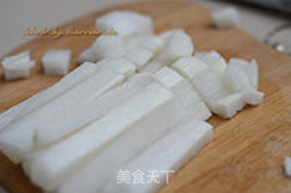 白萝卜牛肉粥的做法步骤:3
