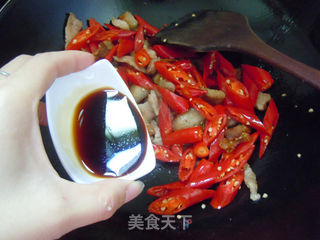 【肉片炒辣椒】---秋季抗感良方的做法步骤:9