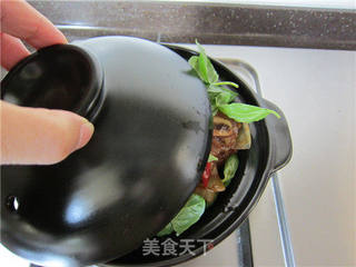 三杯牛仔骨的做法步骤:22