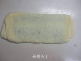抹茶夹层面包成型方法的做法步骤:5