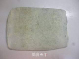 抹茶夹层面包成型方法的做法步骤:7