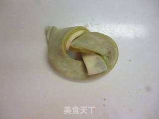 抹茶夹层面包成型方法的做法步骤:9