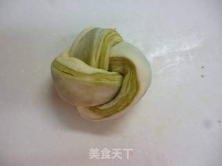 抹茶夹层面包成型方法的做法步骤:11