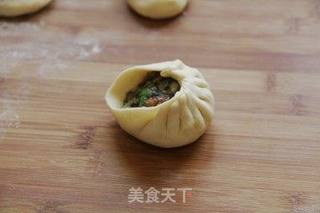 肉末青菜包子的做法步骤:10
