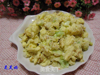 葱花炒鸡蛋的做法步骤:7
