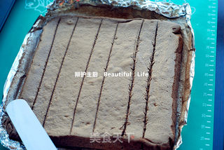 抹茶奶冻可可卷--浓情蜜意之深秋味道的做法步骤:4