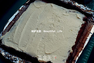 抹茶奶冻可可卷--浓情蜜意之深秋味道的做法步骤:5