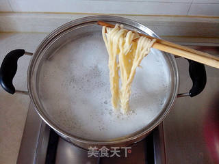 滑炒肉丝竹升面的做法步骤:5