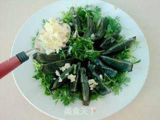香菜拌皮蛋的做法步骤:5