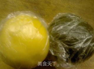 抹茶棋格曲奇饼的做法步骤:6