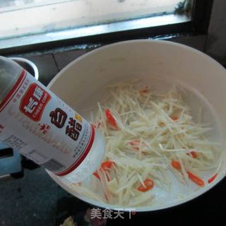 醋溜土豆丝的做法步骤：4