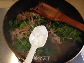 【羊肉酱炒香菜】的做法步骤:6