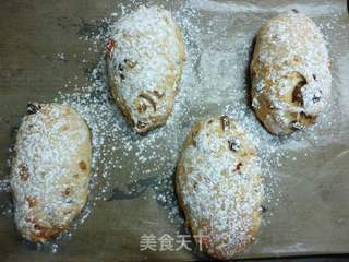 燕麦干果面包的做法步骤:12