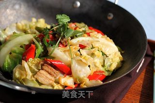 干锅圆白菜的做法步骤:8