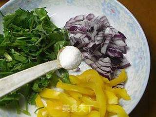 虾仁菠菜沙拉的做法步骤:3