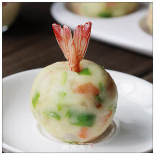 大家都喜欢的土豆菜菜-----土豆沙拉球的做法步骤:8