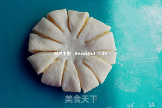 椰香菊花包的做法步骤:10