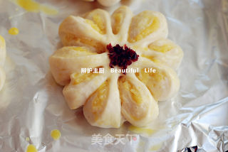 椰香菊花包的做法步骤:14