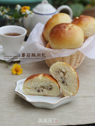 蘑菇鸡肉包的做法步骤:19