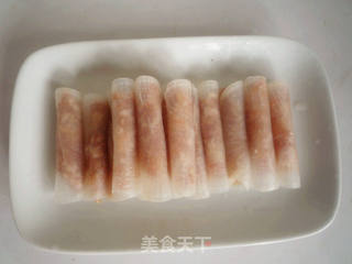 水晶虾仁萝卜卷的做法步骤:13