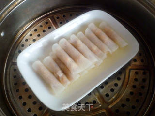 水晶虾仁萝卜卷的做法步骤:14