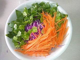 蔬菜沙拉春卷的做法步骤:5