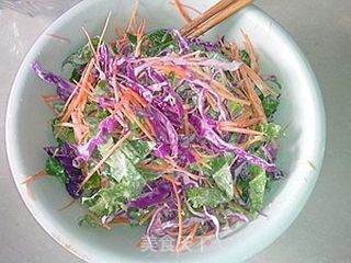 蔬菜沙拉春卷的做法步骤:7