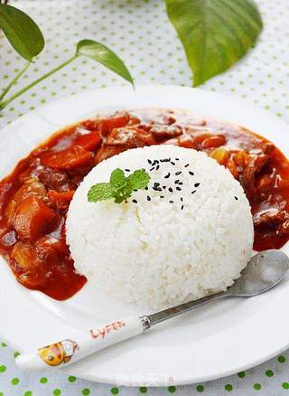 西式红焖牛肉饭的做法步骤:10