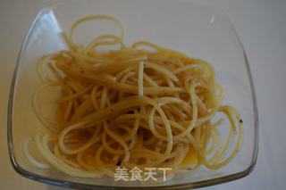 Carbonara　培根鸡蛋白汁意面的做法步骤：7