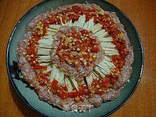 蒸菜更美味----------【肉末腐竹蒸粉丝】的做法步骤:10