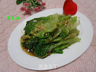 蚝油生菜的做法步骤:7