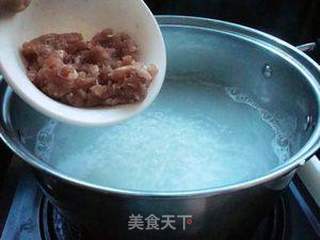 肉末茶树菇粥的做法步骤:5