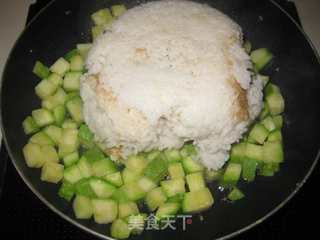 西葫芦炒饭的做法步骤：5