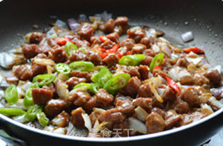 黑椒牛肉丁的做法步骤:8
