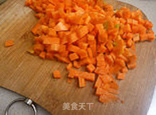火腿炒饭的做法步骤:3