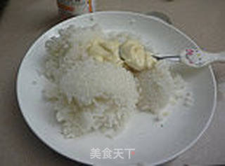 火腿炒饭的做法步骤:6