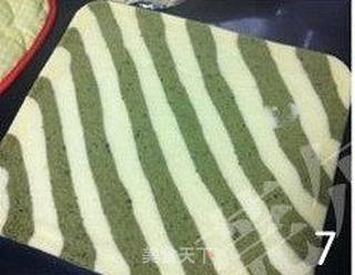 丘比双色沙拉肉松蛋糕卷的做法步骤:7