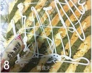 丘比双色沙拉肉松蛋糕卷的做法步骤:8