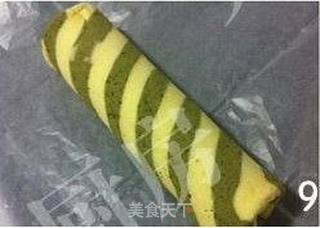 丘比双色沙拉肉松蛋糕卷的做法步骤:9