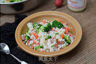 火腿炒饭的做法步骤:12
