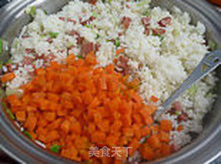 火腿炒饭的做法步骤:10
