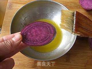 烤紫薯片的做法步骤:5