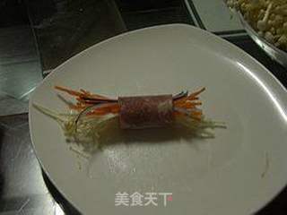 菌蔬培根卷的做法步骤:4